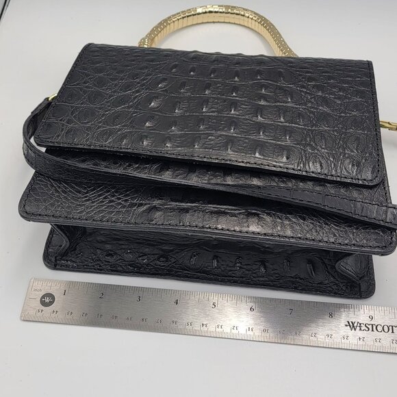 House of Harlow 1960 Leather Crossbody Bag with Snake Handle - Picture 13 of 16